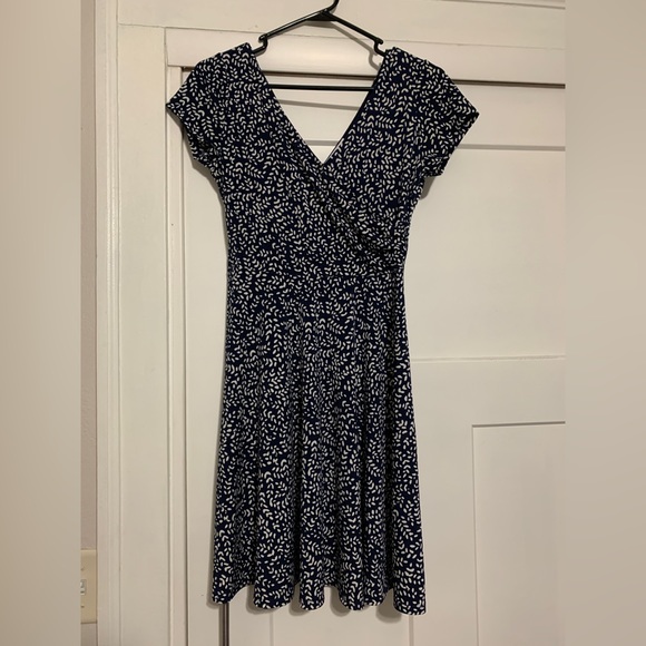Navy Blue wrap style dress. - Picture 1 of 2